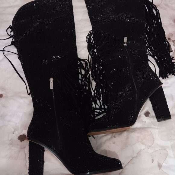 Jessica Simpson Asire2 Rhinestones Cowboy Boot - Picture 1 of 8